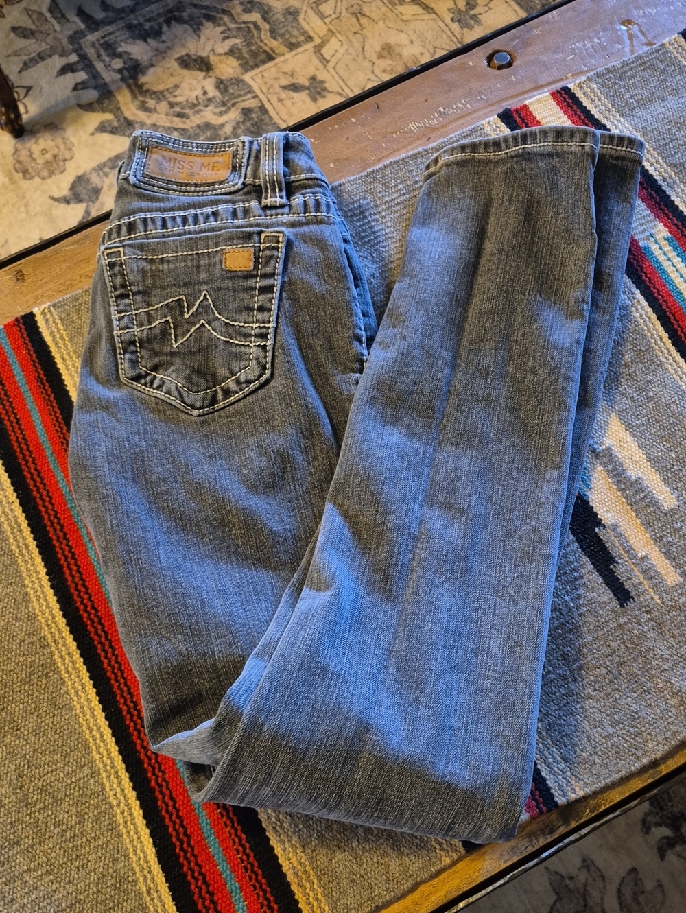 Miss Me "Seattle View" Sunny Skinny Jeans.Sz.26"×32"7" Rise (#3060D)medGrayWash